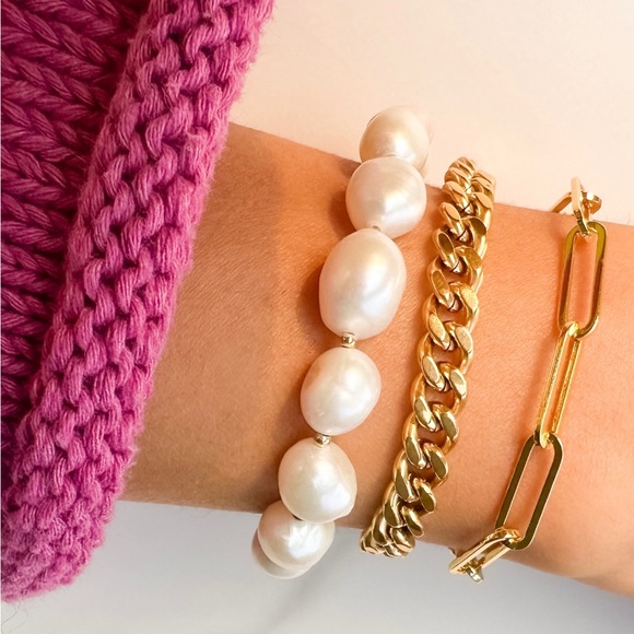 Cuban Chain Bracelet - Gold ✨ - Picture 2 of 2